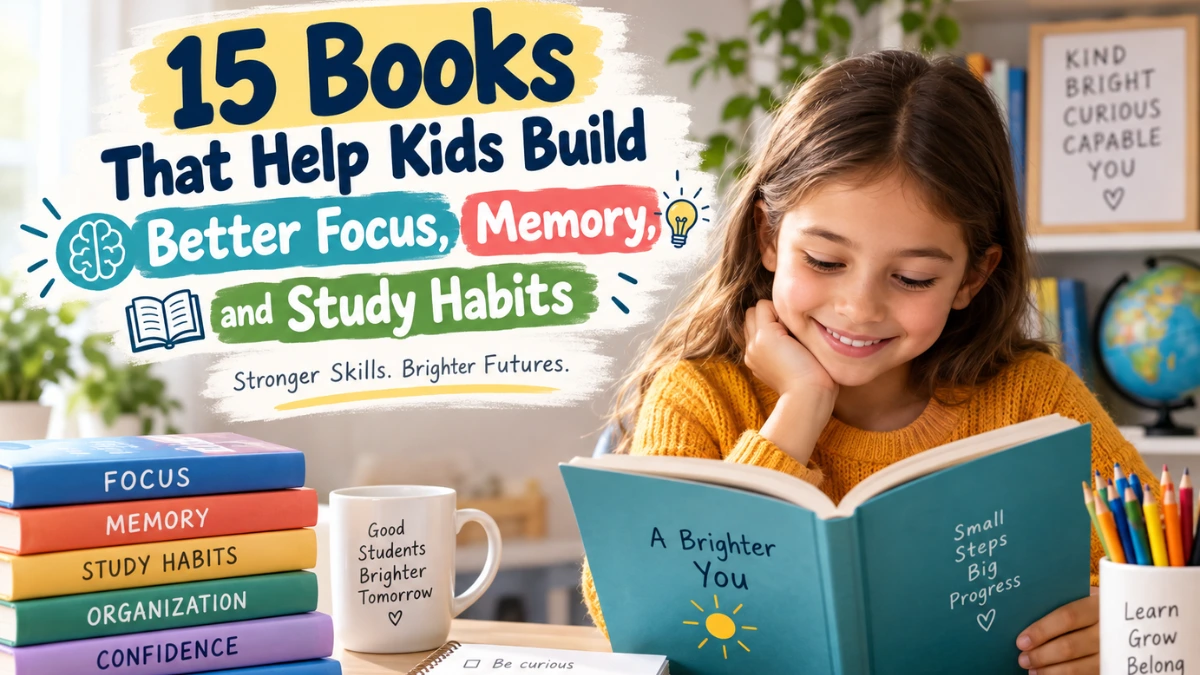 15 Books That Help Kids Build Better Focus, Memory, and Study Habits